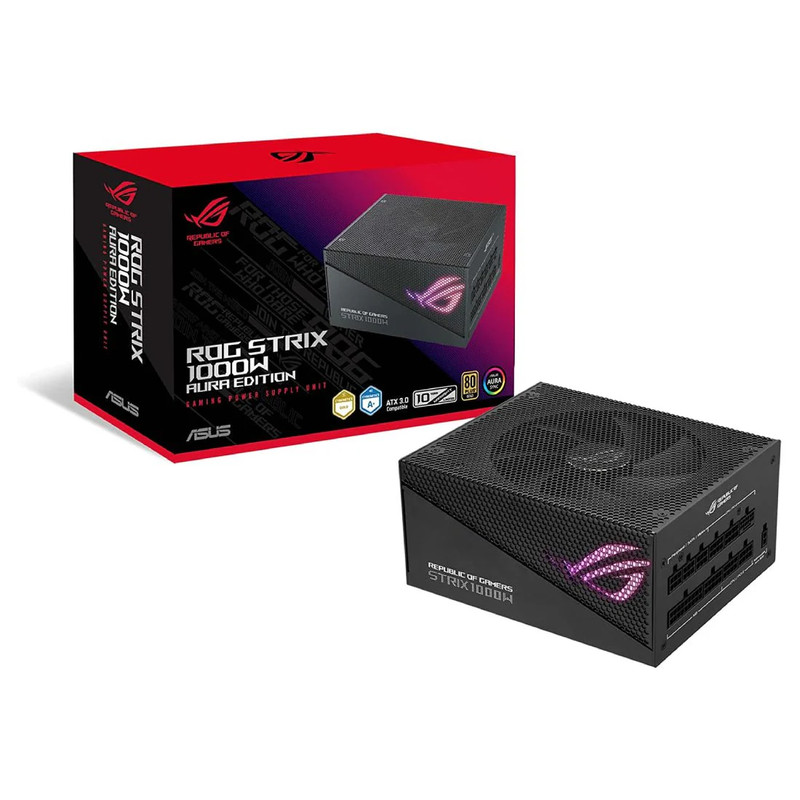 Asus ROG Strix 1000W 80+ Gold Fully Modular Power Supply- Aura Edition - مزود طاقة